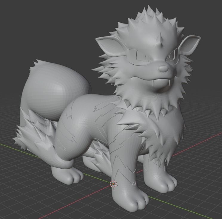 POKEMON 59 - ARCANINE 3D print model_2