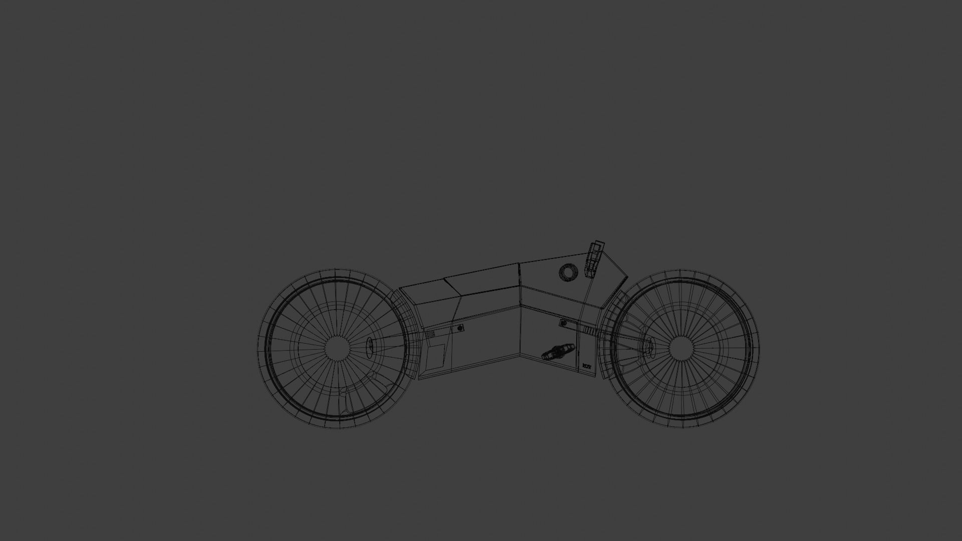 Cyberpunk Bike Low-poly 3D model_14