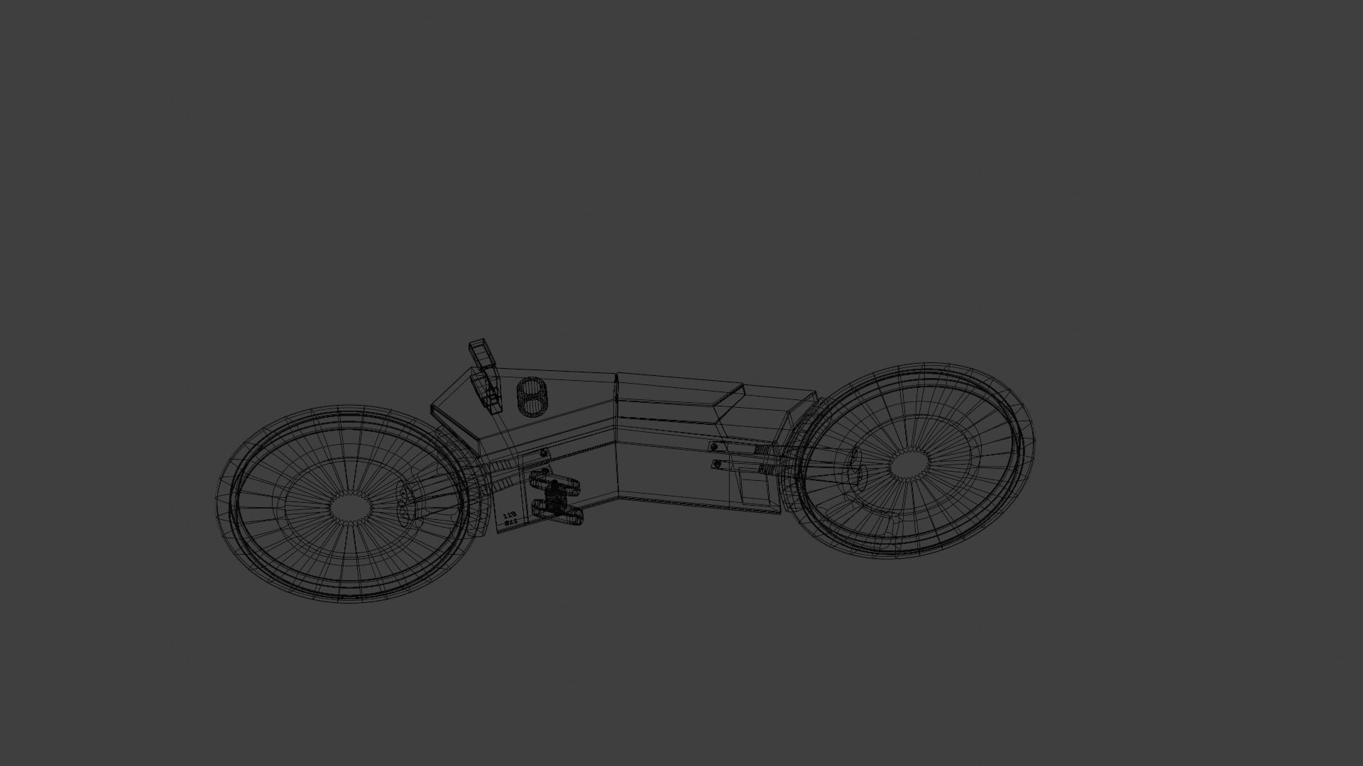 Cyberpunk Bike Low-poly 3D model_15