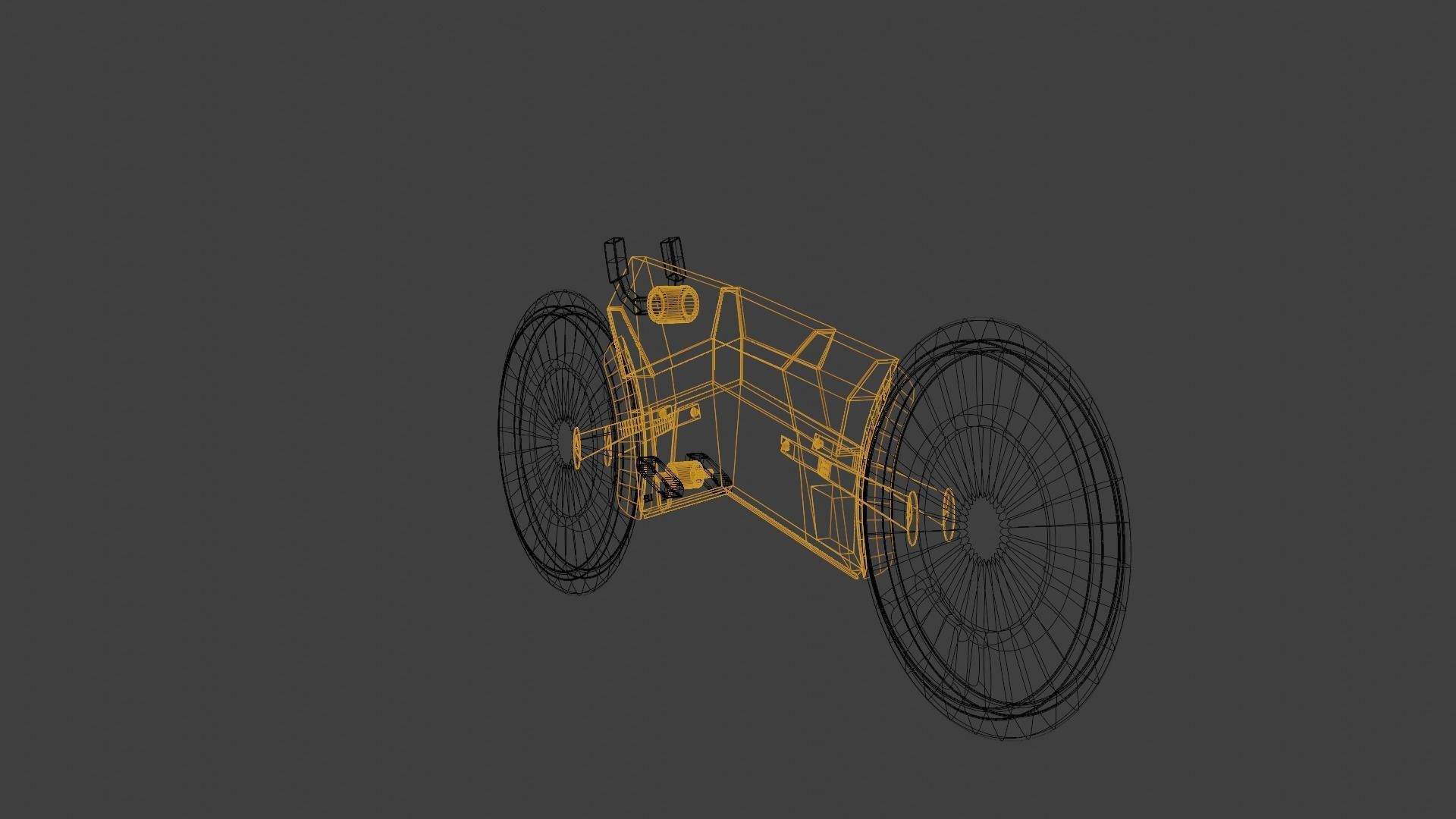 Cyberpunk Bike Low-poly 3D model_17