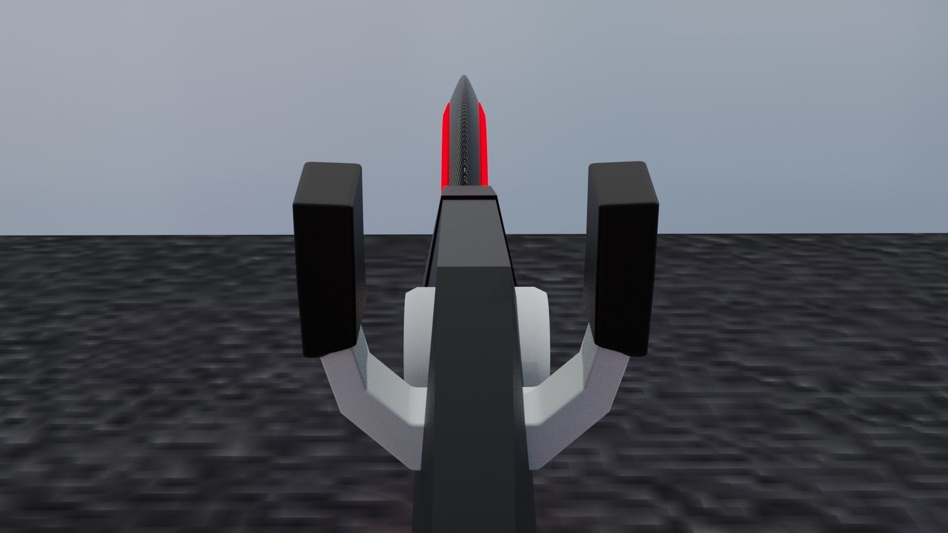 Cyberpunk Bike Low-poly 3D model_11