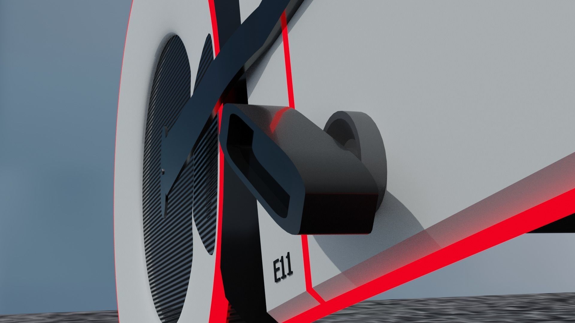 Cyberpunk Bike Low-poly 3D model_9