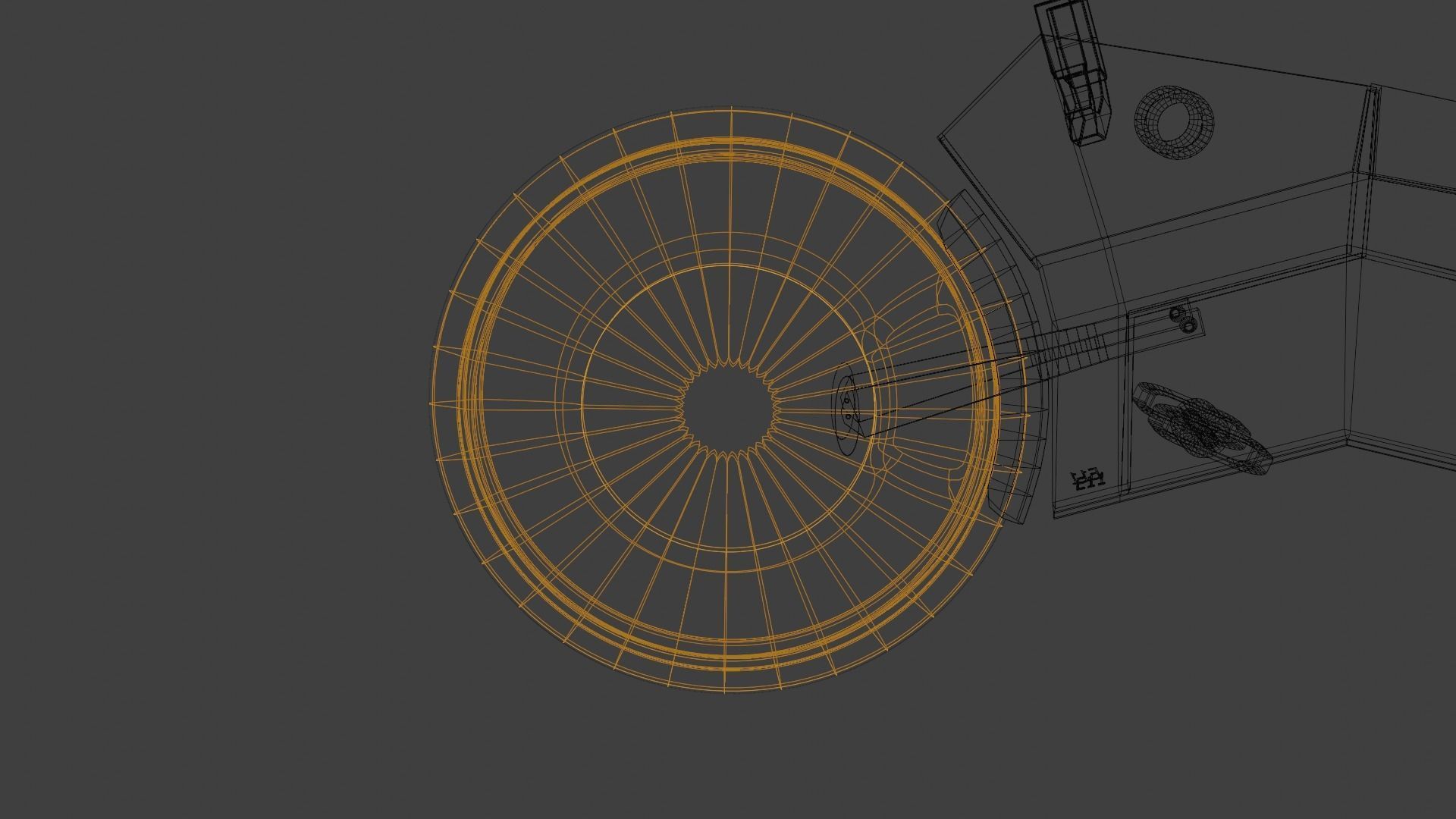 Cyberpunk Bike Low-poly 3D model_18