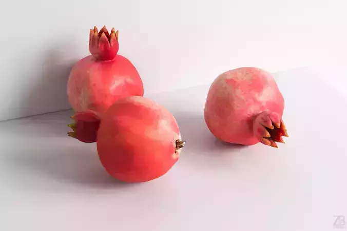 Pomegranate 3D model Pomegranate 3D model