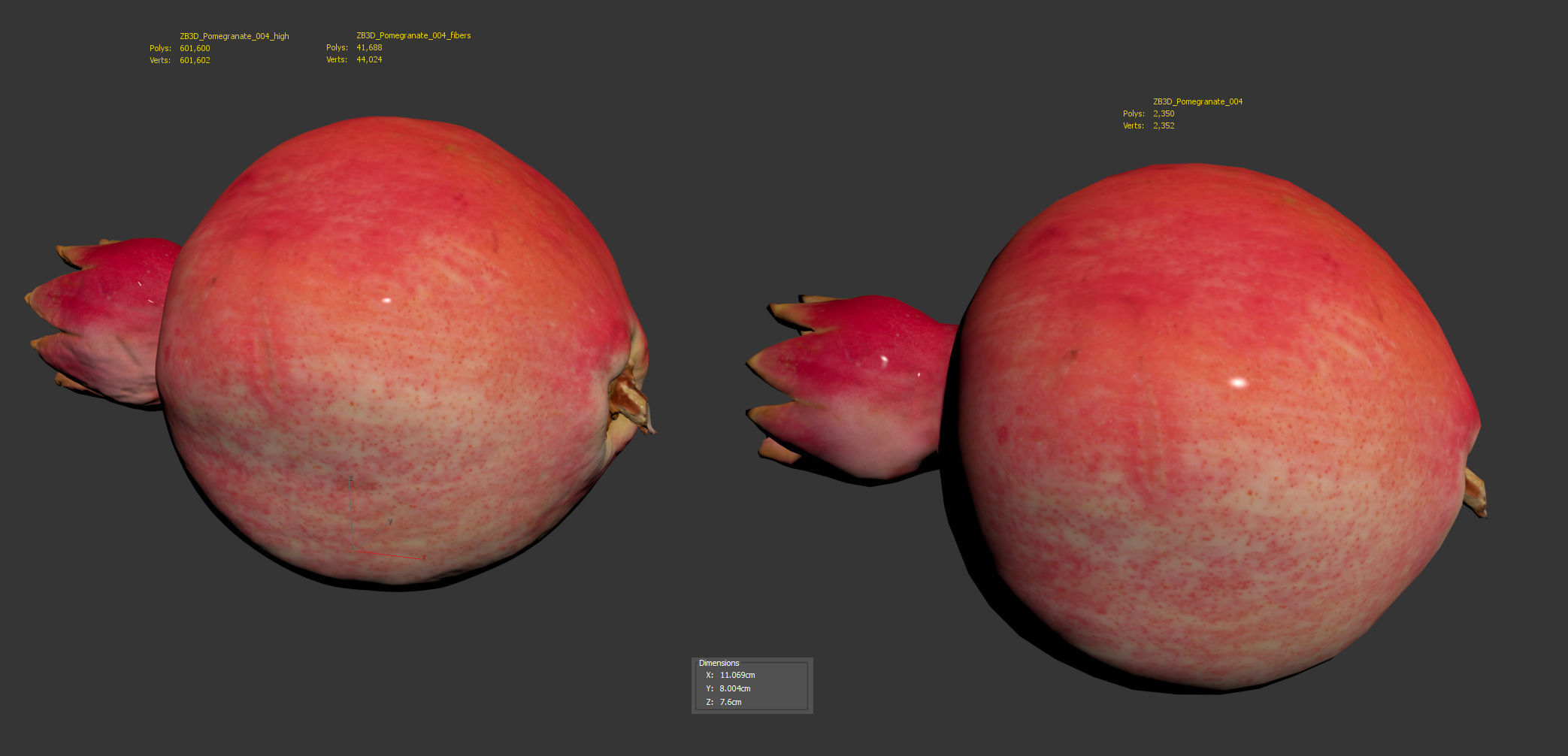 Pomegranate 3D model_8