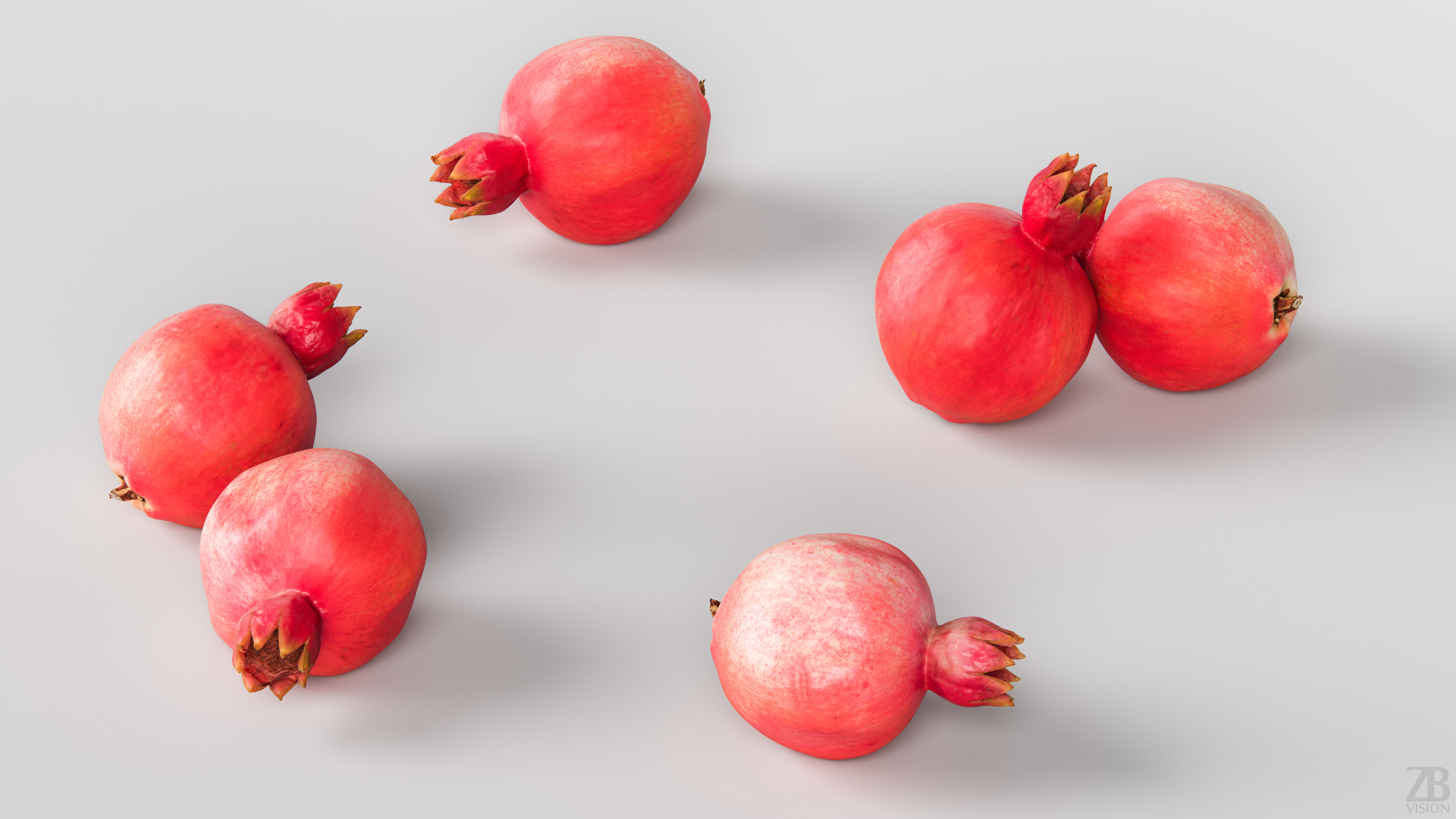 Pomegranate 3D model_2