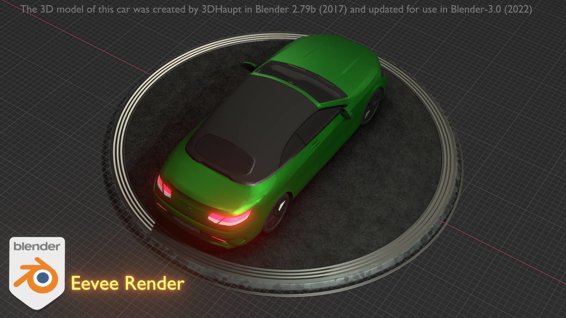 City Car 48 Upper Class Type-A Green Low-poly 3D model_44