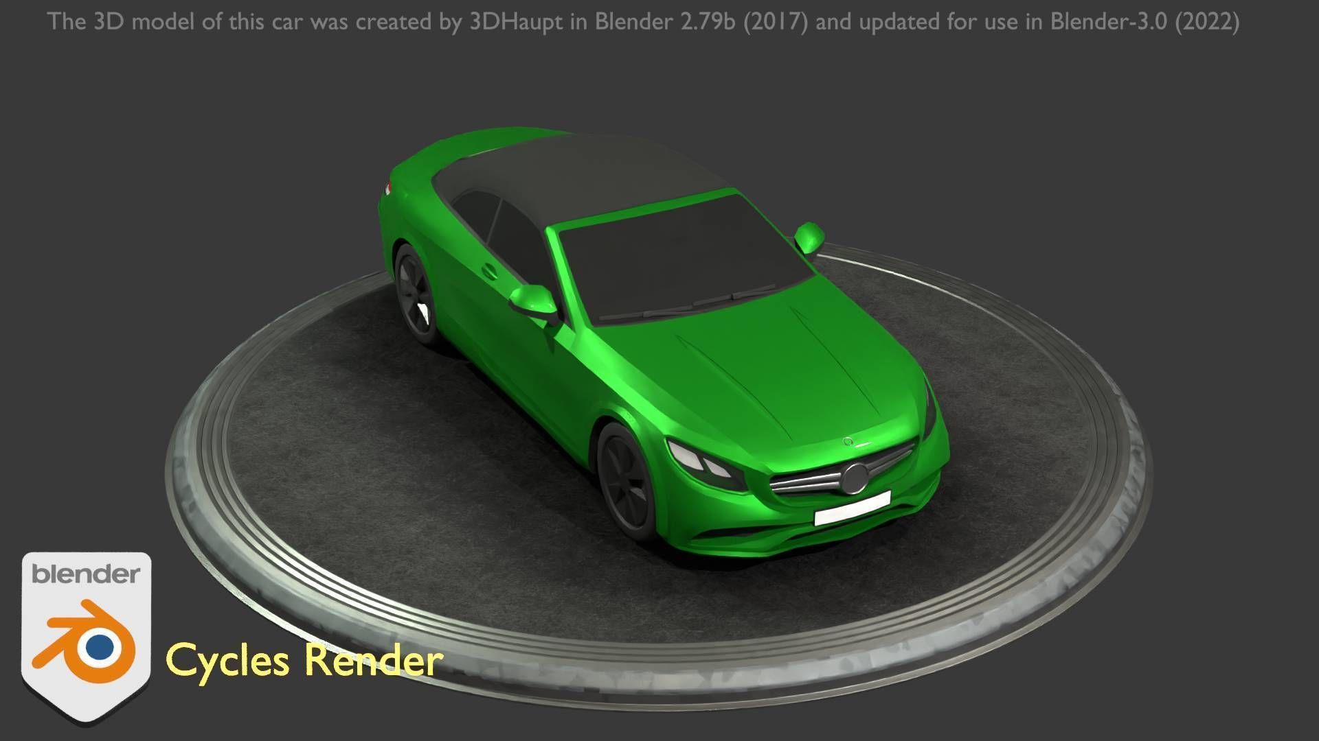 City Car 48 Upper Class Type-A Green Low-poly 3D model_28