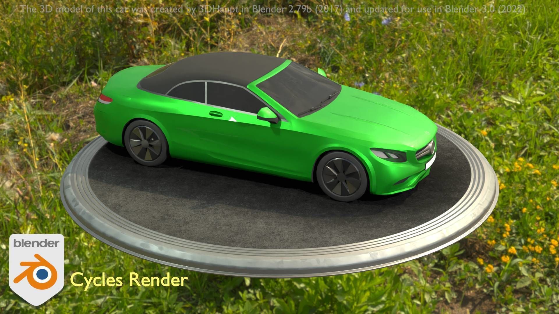 City Car 48 Upper Class Type-A Green Low-poly 3D model_32