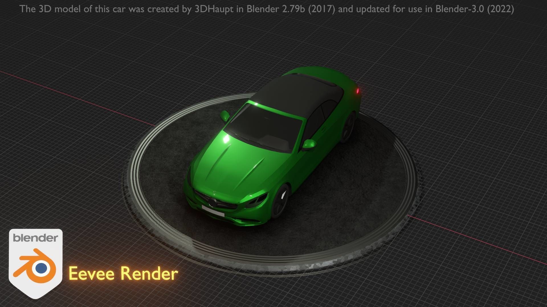 City Car 48 Upper Class Type-A Green Low-poly 3D model_51