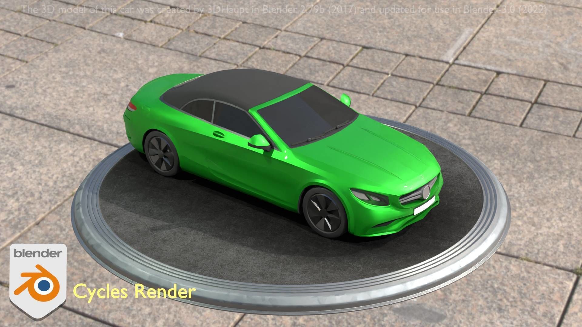 City Car 48 Upper Class Type-A Green Low-poly 3D model_72