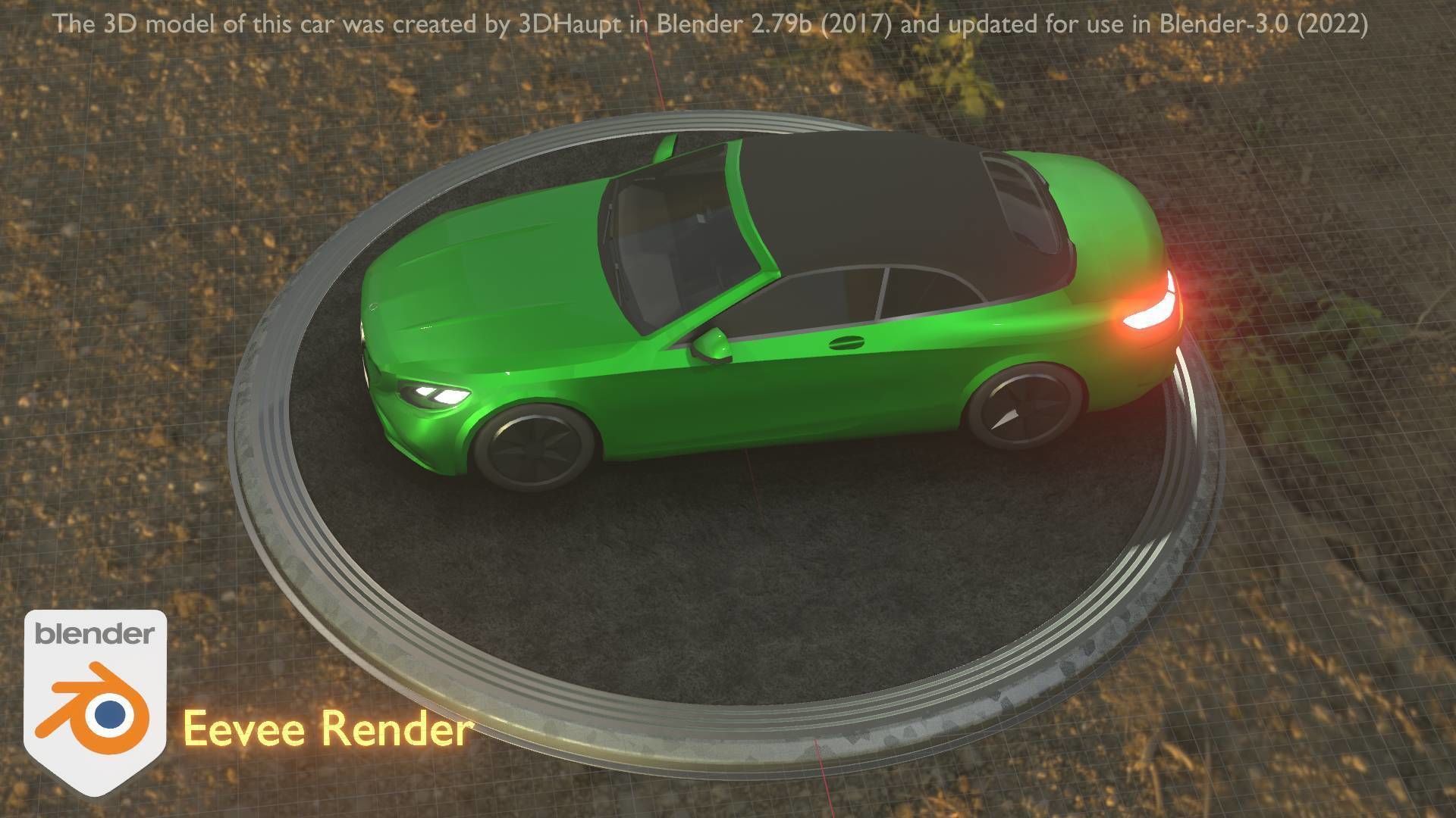 City Car 48 Upper Class Type-A Green Low-poly 3D model_39