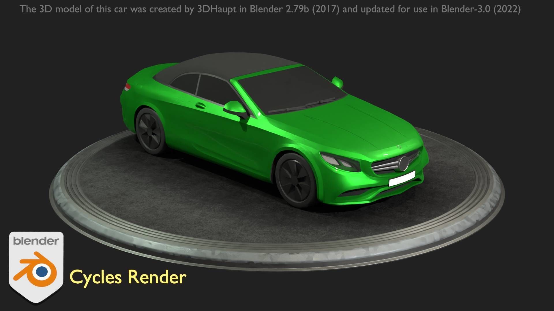 City Car 48 Upper Class Type-A Green Low-poly 3D model_63