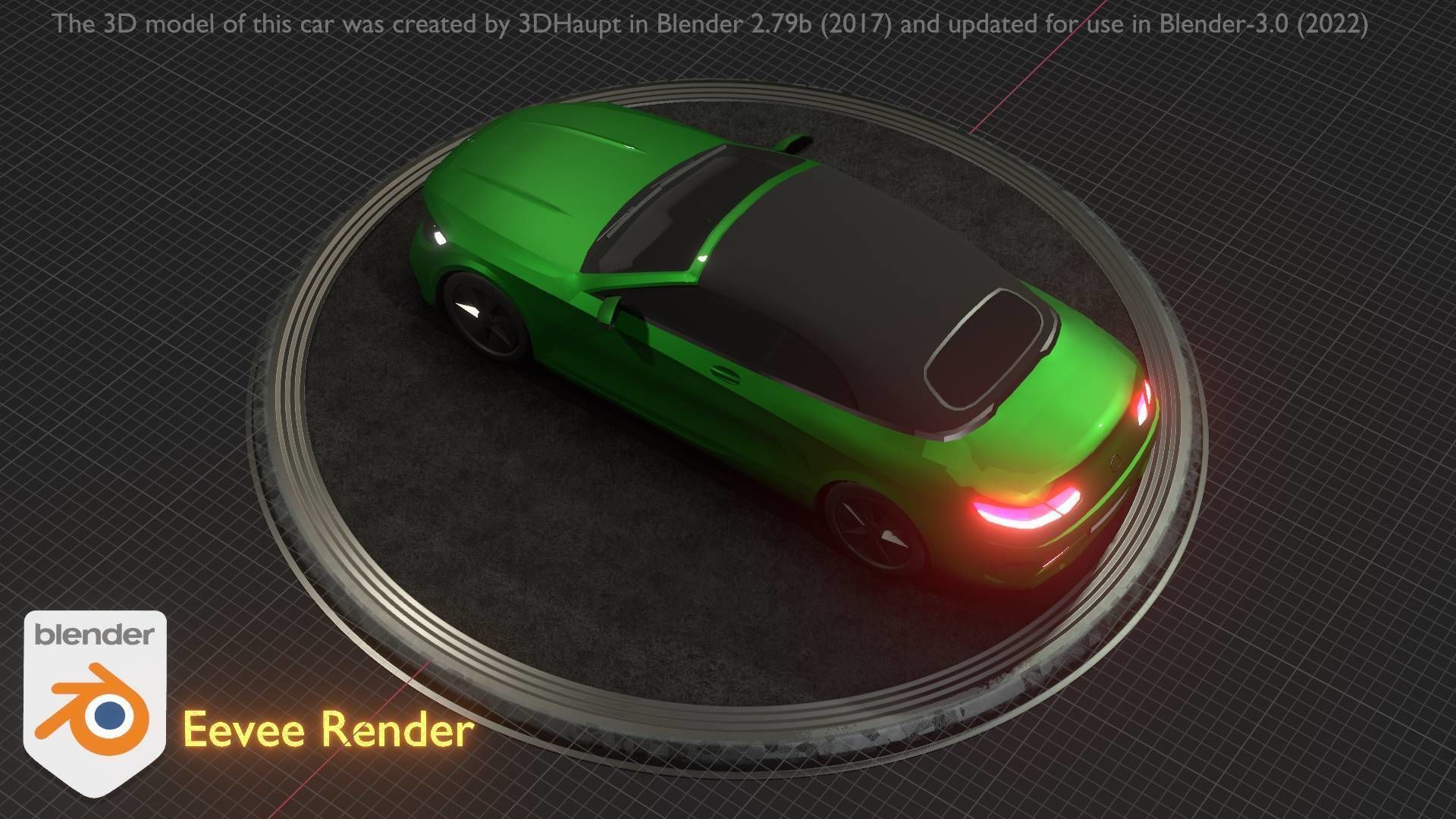 City Car 48 Upper Class Type-A Green Low-poly 3D model_38