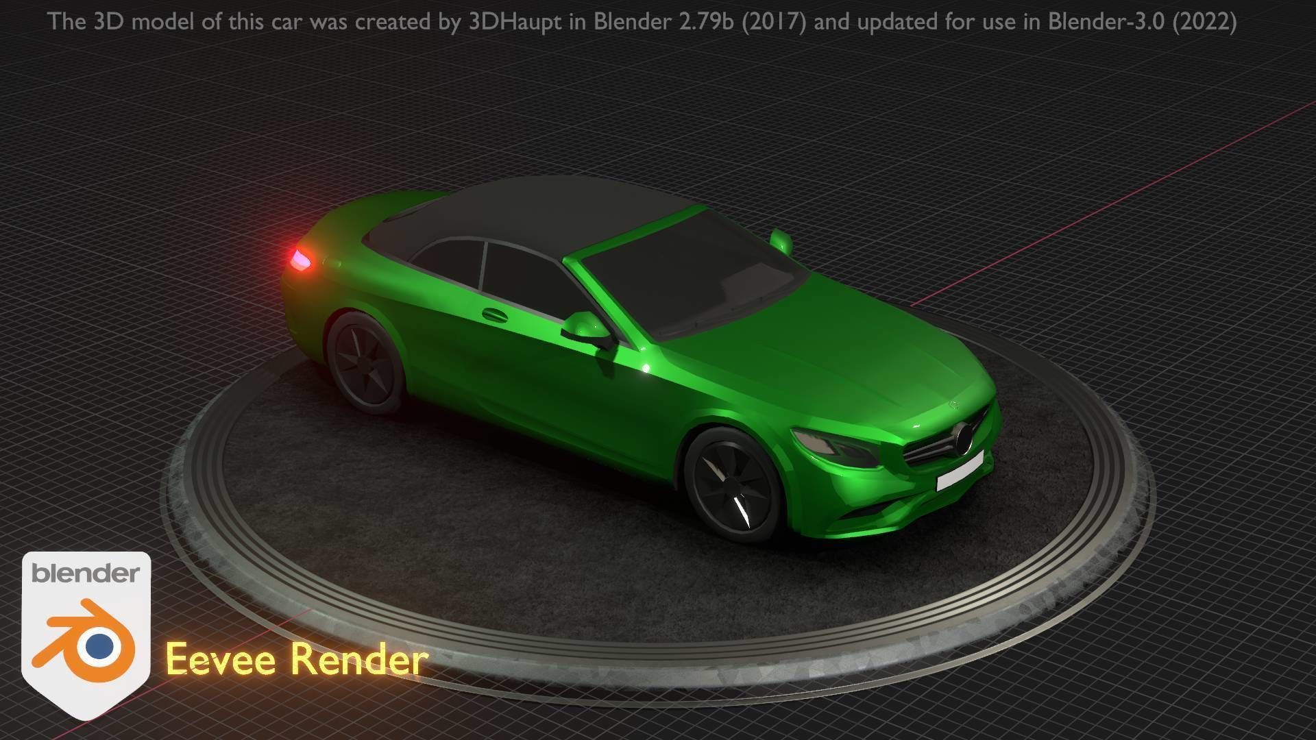 City Car 48 Upper Class Type-A Green Low-poly 3D model_34