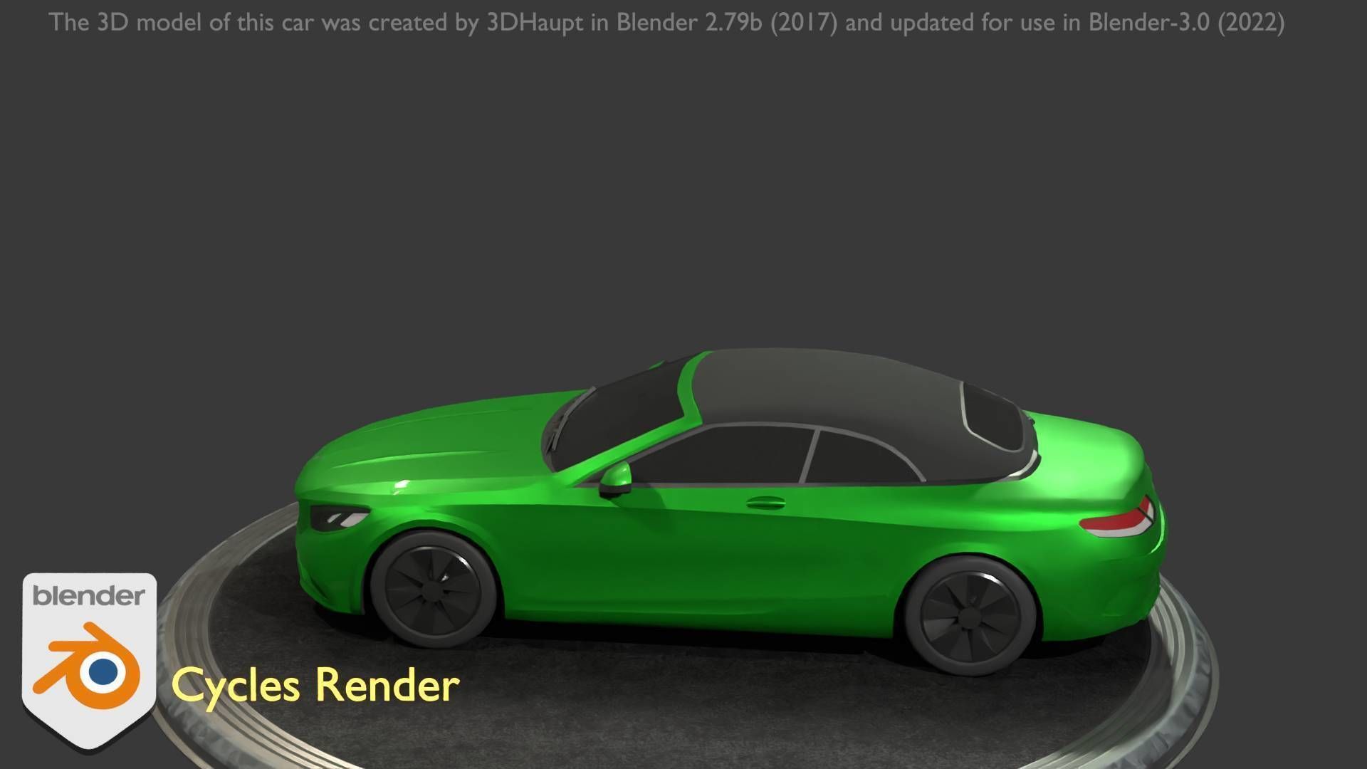City Car 48 Upper Class Type-A Green Low-poly 3D model_48