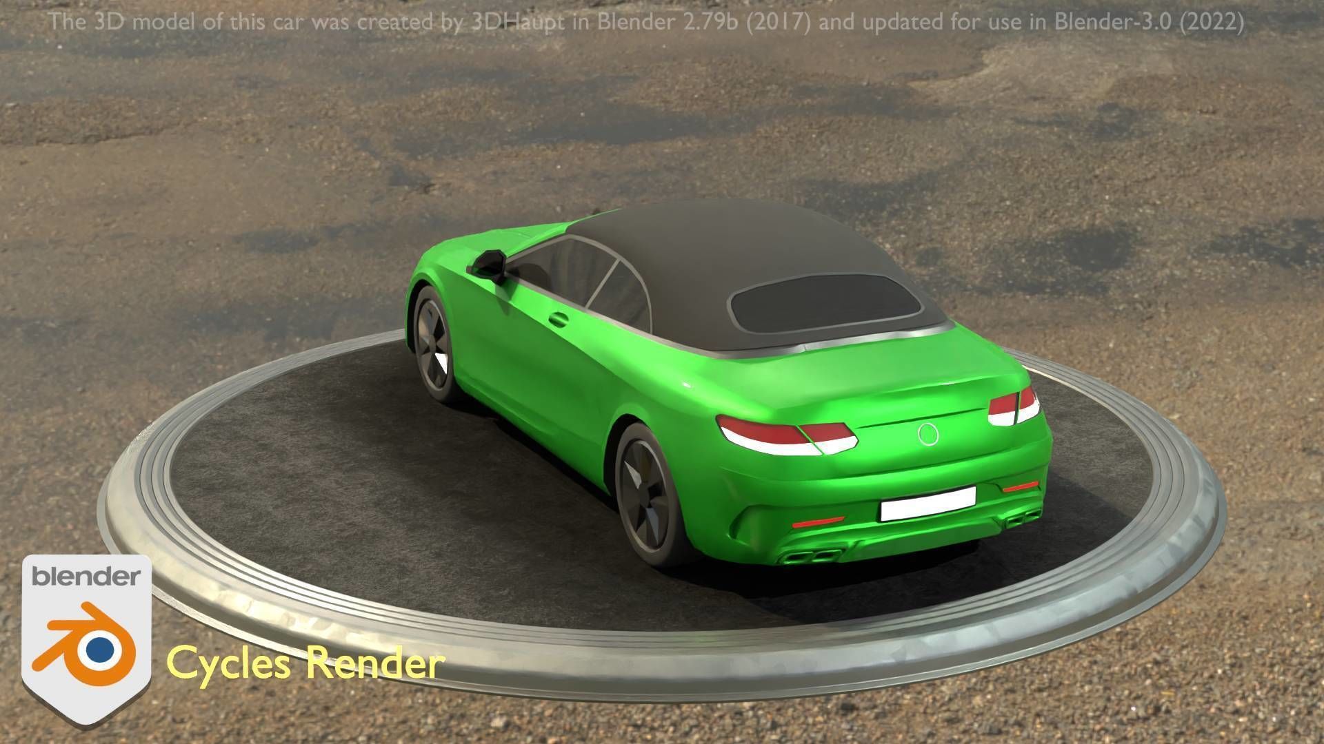 City Car 48 Upper Class Type-A Green Low-poly 3D model_21