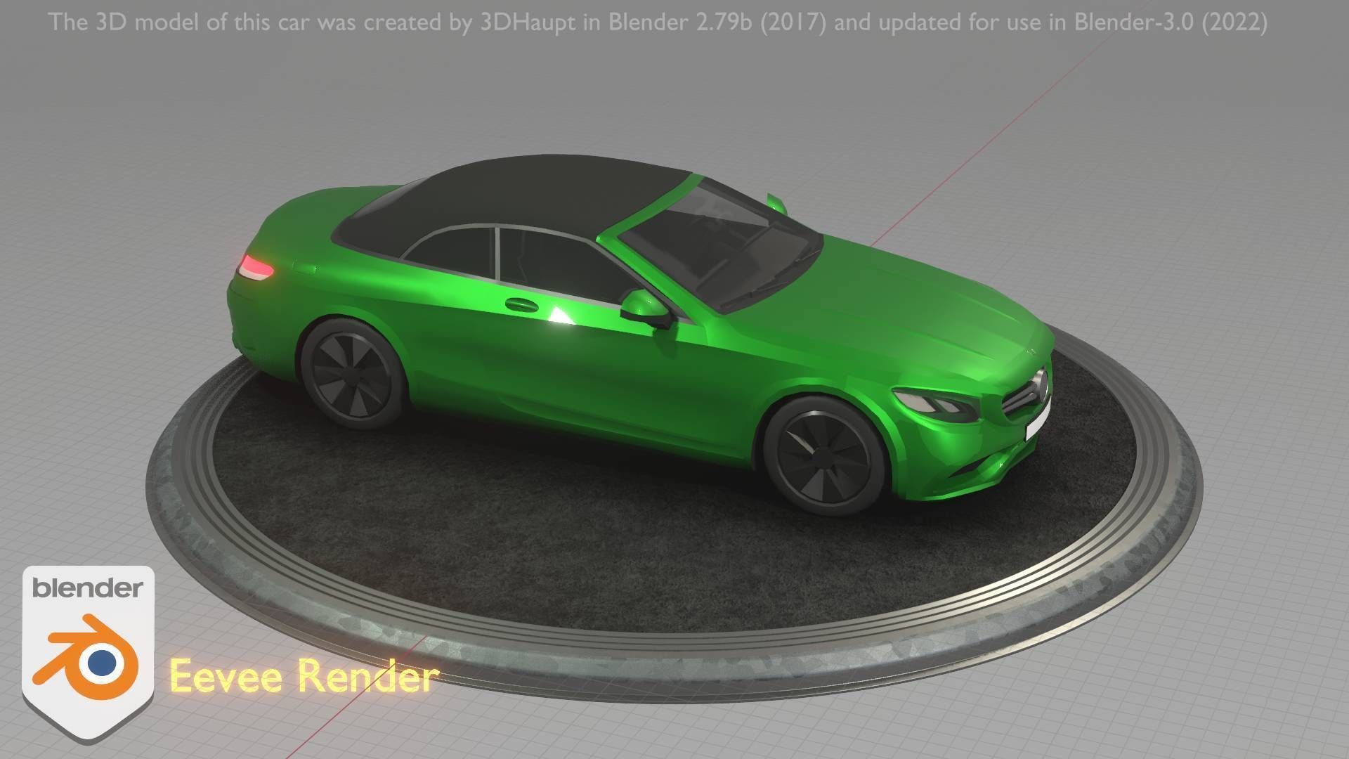 City Car 48 Upper Class Type-A Green Low-poly 3D model_53
