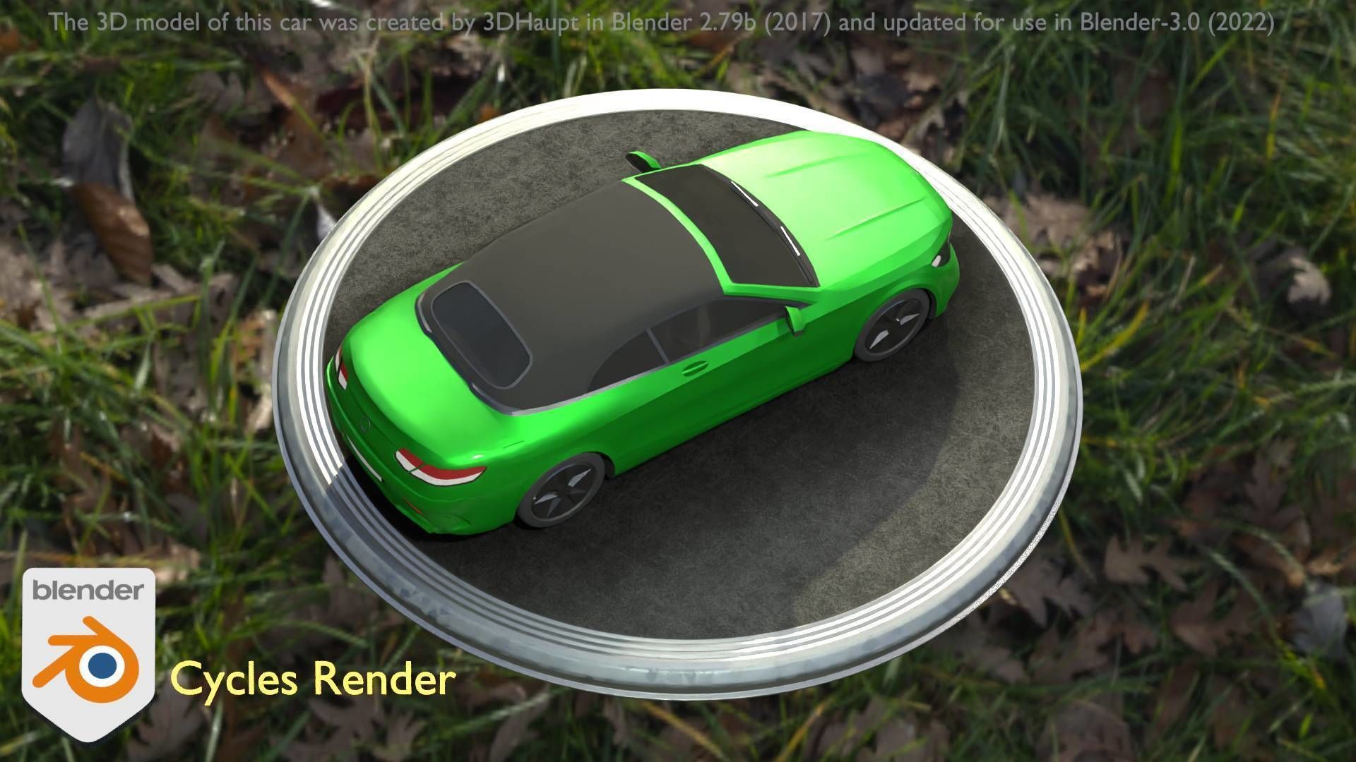 City Car 48 Upper Class Type-A Green Low-poly 3D model_43