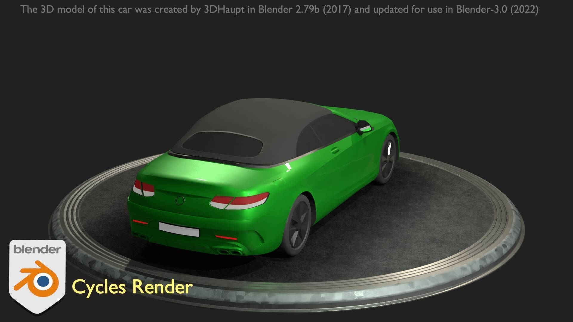 City Car 48 Upper Class Type-A Green Low-poly 3D model_22