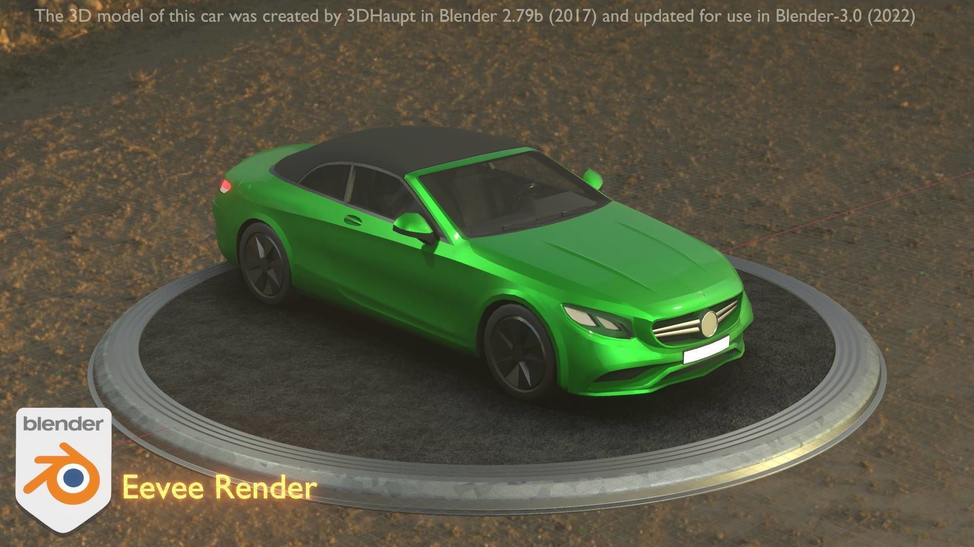 City Car 48 Upper Class Type-A Green Low-poly 3D model_17