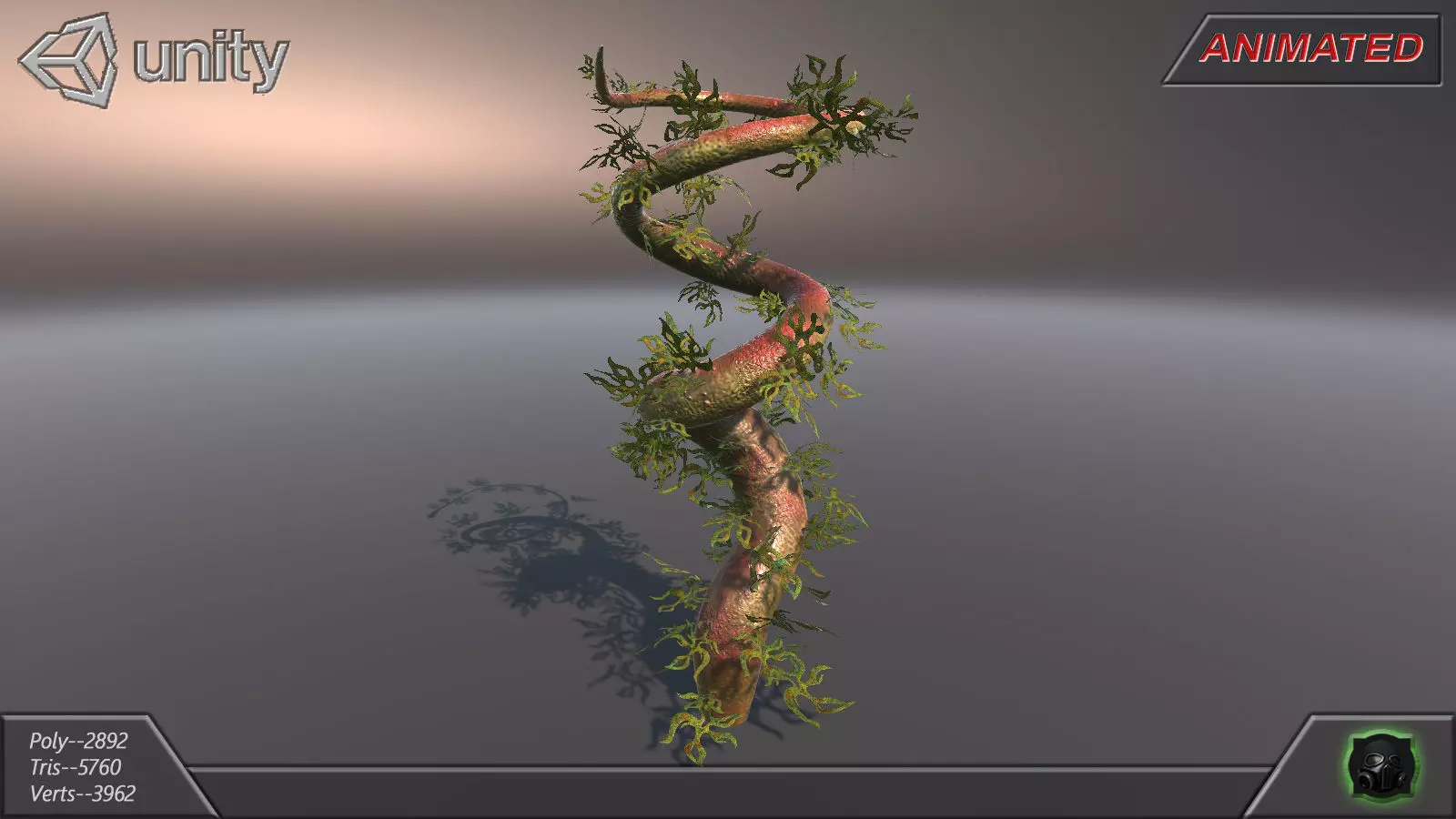 Alien flora - plant 25 Low-poly 3D model