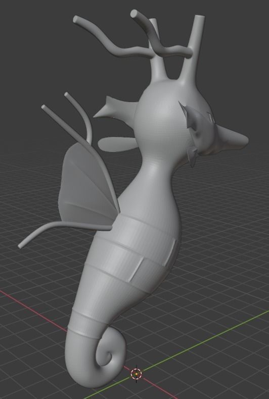 POKEMON 230 - KINGDRA 3D print model_1