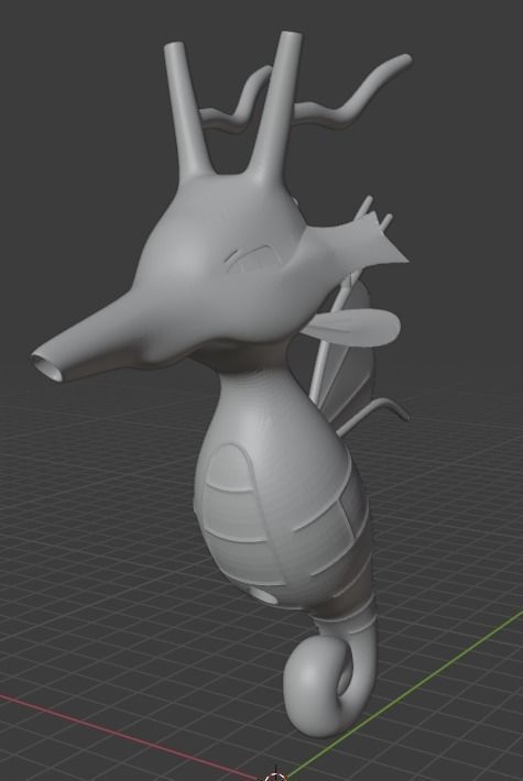 POKEMON 230 - KINGDRA 3D print model_2