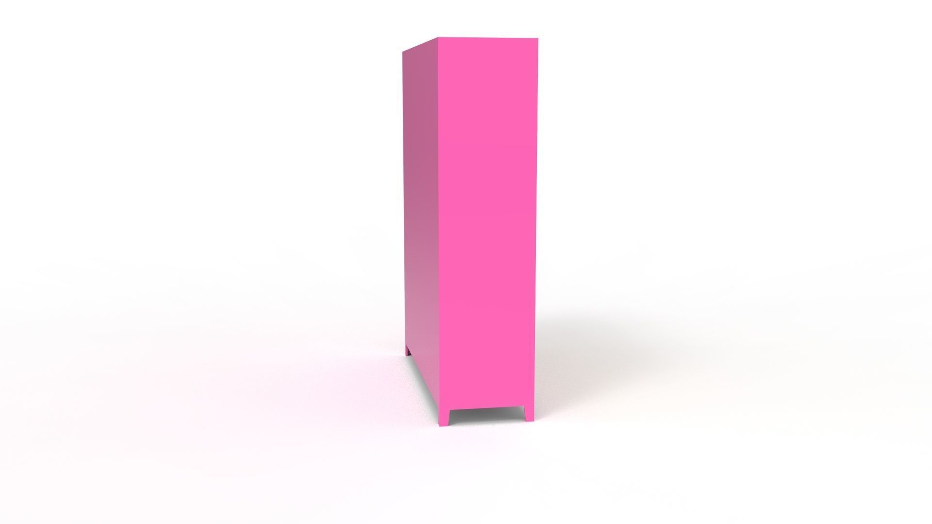 METAL CABINET-5 TYPES -PINK AND CREAM 3D Model Collection_71