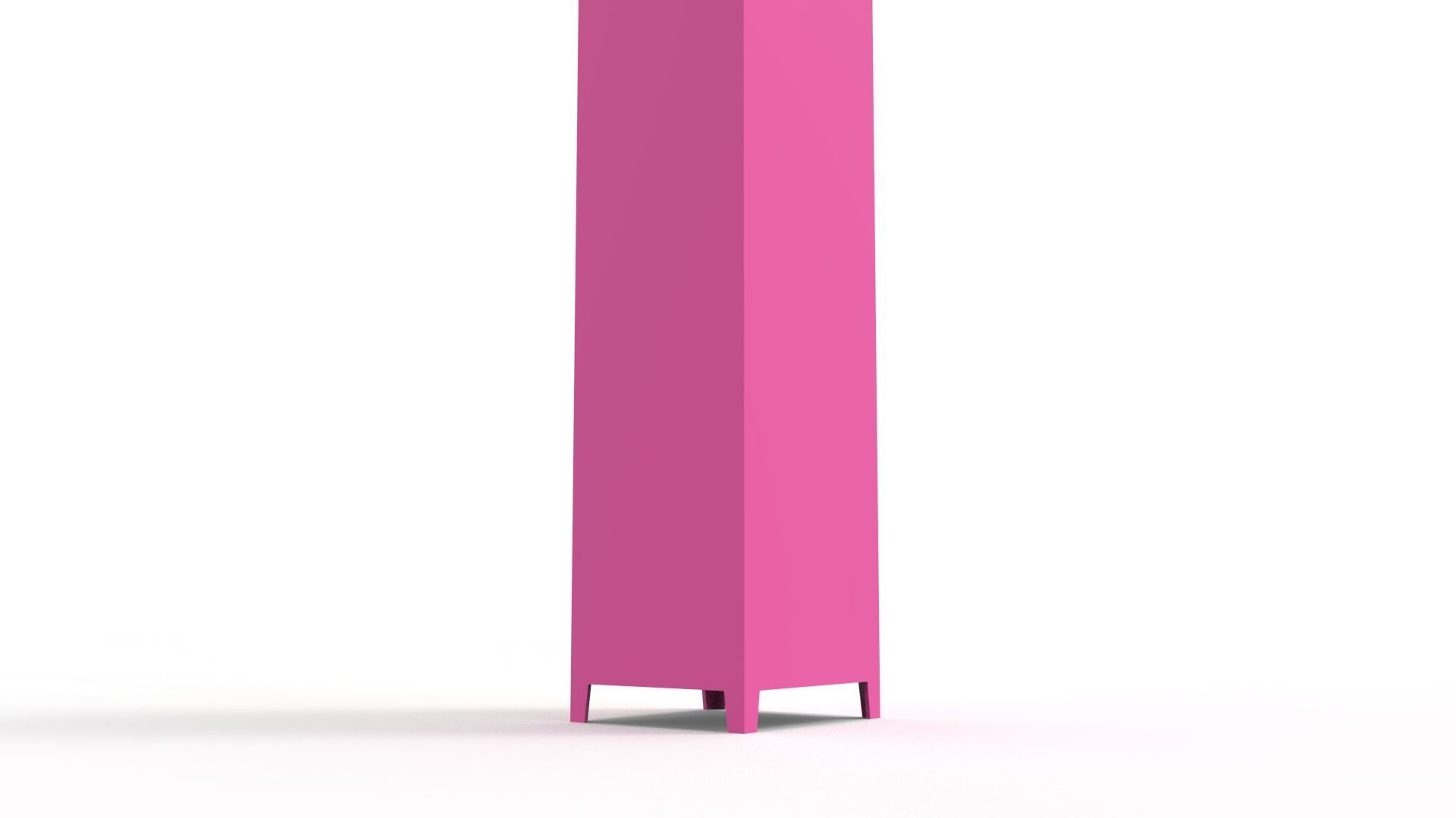 METAL CABINET-5 TYPES -PINK AND CREAM 3D Model Collection_38
