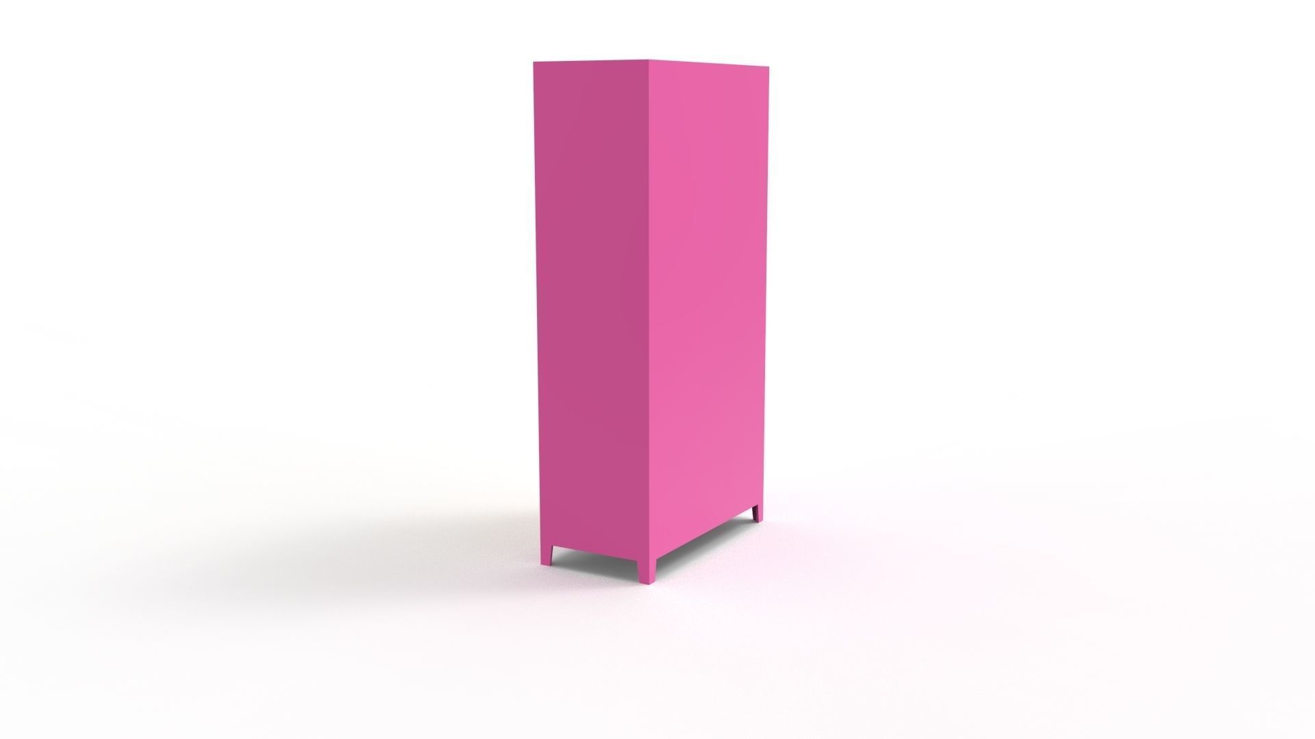 METAL CABINET-5 TYPES -PINK AND CREAM 3D Model Collection_8