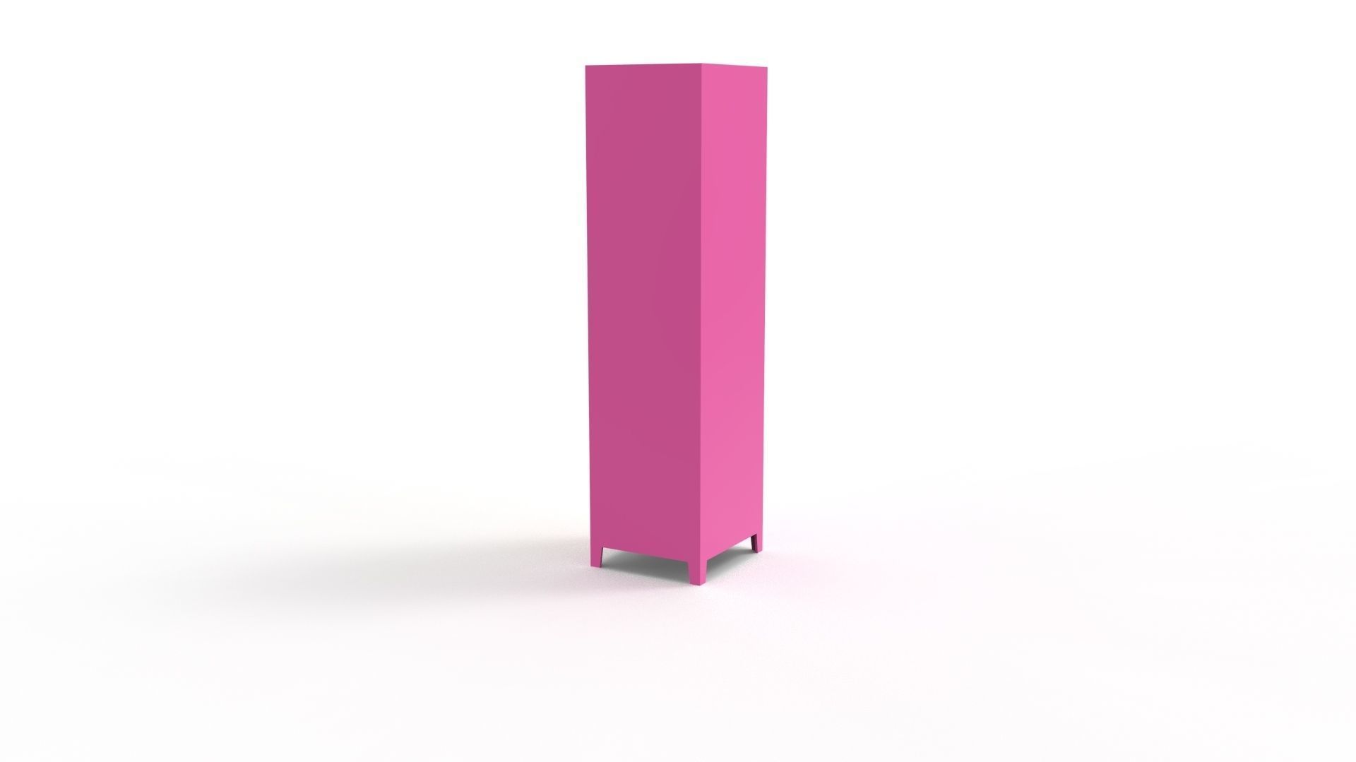METAL CABINET-5 TYPES -PINK AND CREAM 3D Model Collection_44