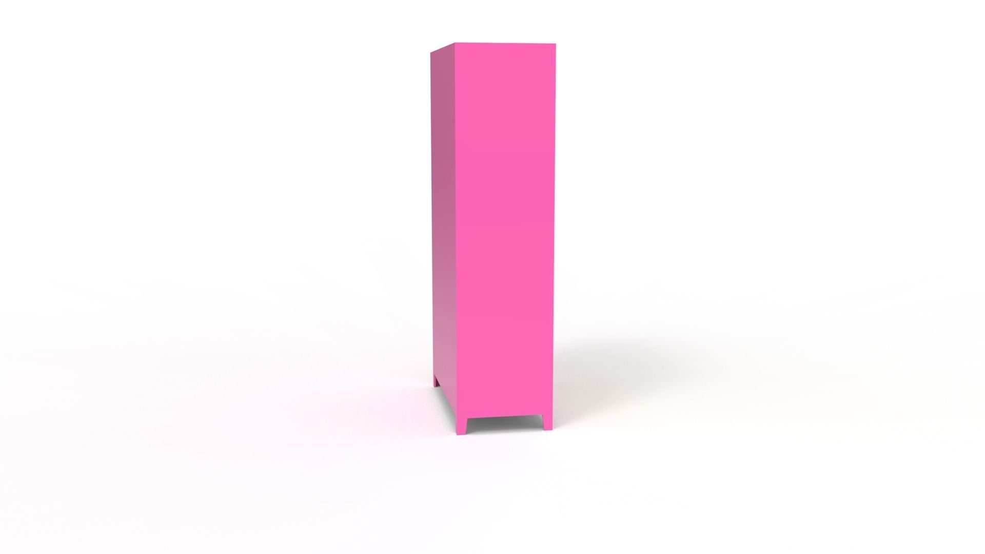 METAL CABINET-5 TYPES -PINK AND CREAM 3D Model Collection_5