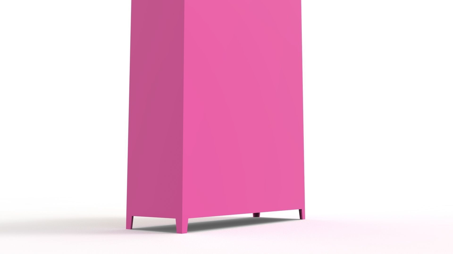 METAL CABINET-5 TYPES -PINK AND CREAM 3D Model Collection_72
