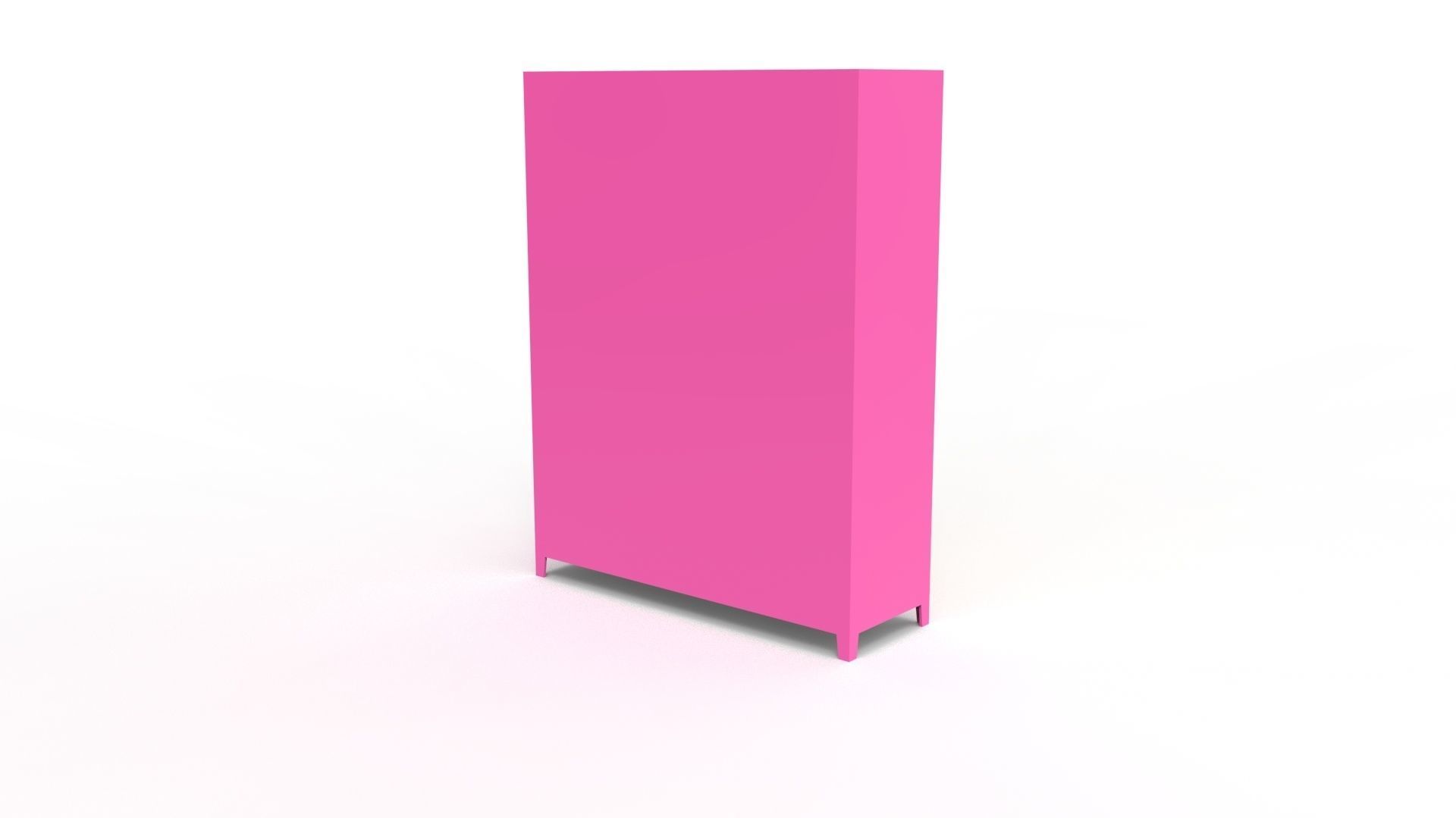 METAL CABINET-5 TYPES -PINK AND CREAM 3D Model Collection_74
