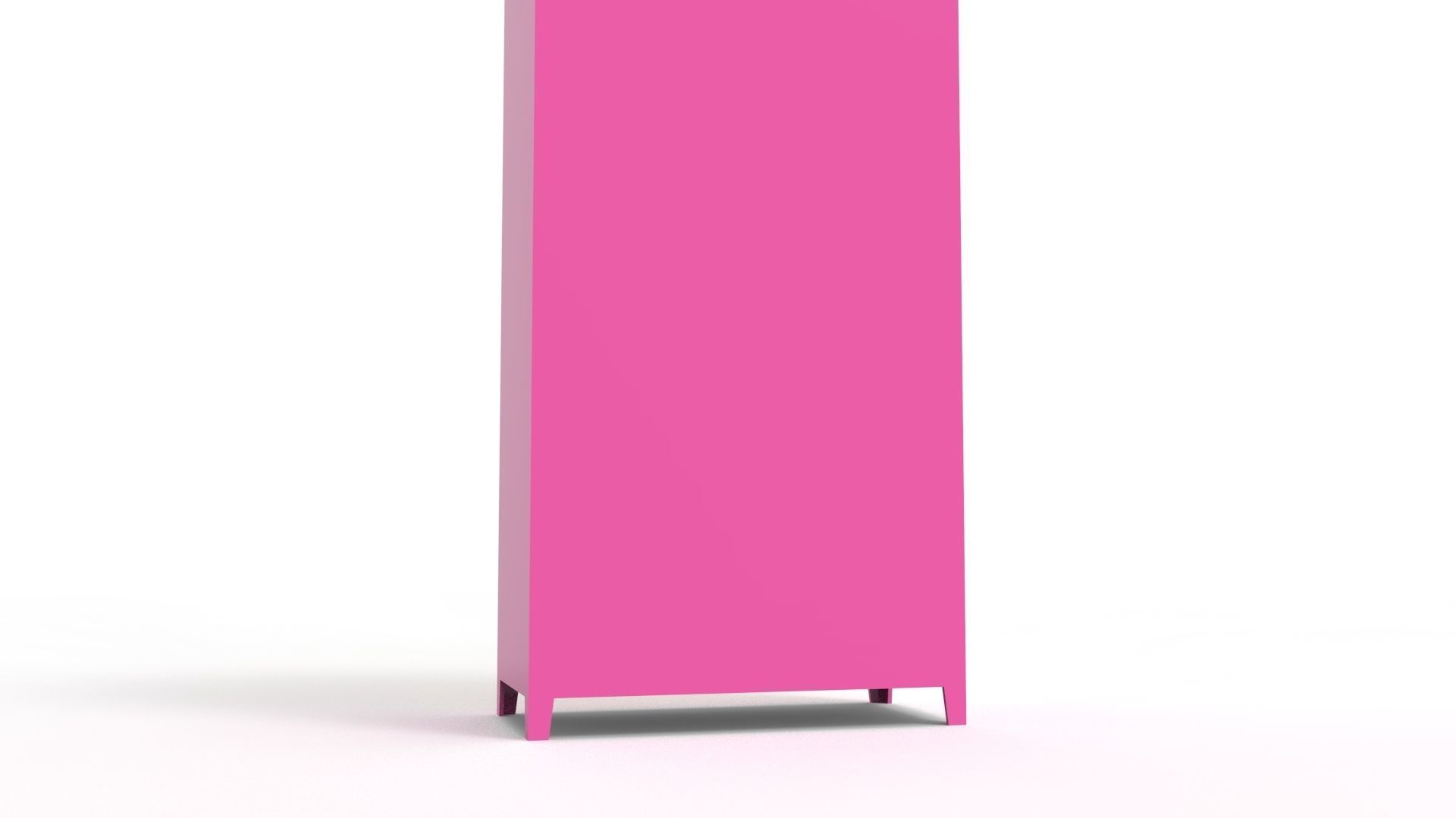 METAL CABINET-5 TYPES -PINK AND CREAM 3D Model Collection_3
