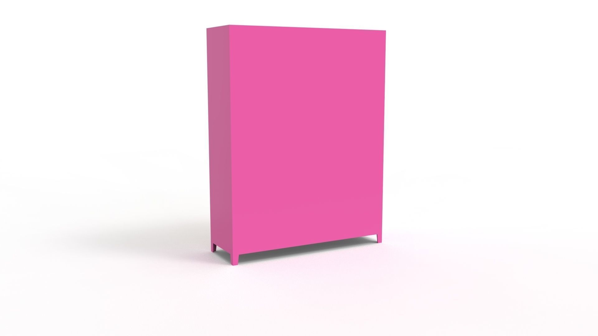 METAL CABINET-5 TYPES -PINK AND CREAM 3D Model Collection_70