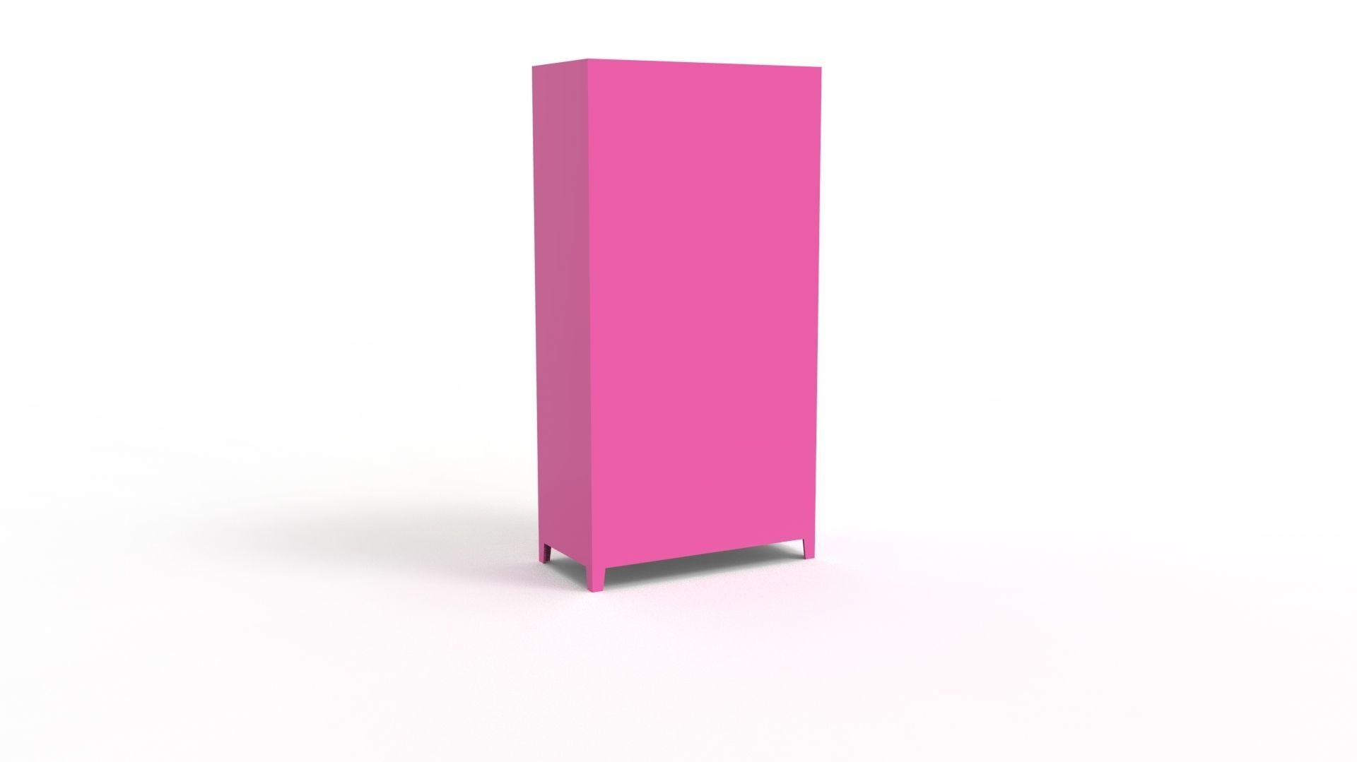 METAL CABINET-5 TYPES -PINK AND CREAM 3D Model Collection_14