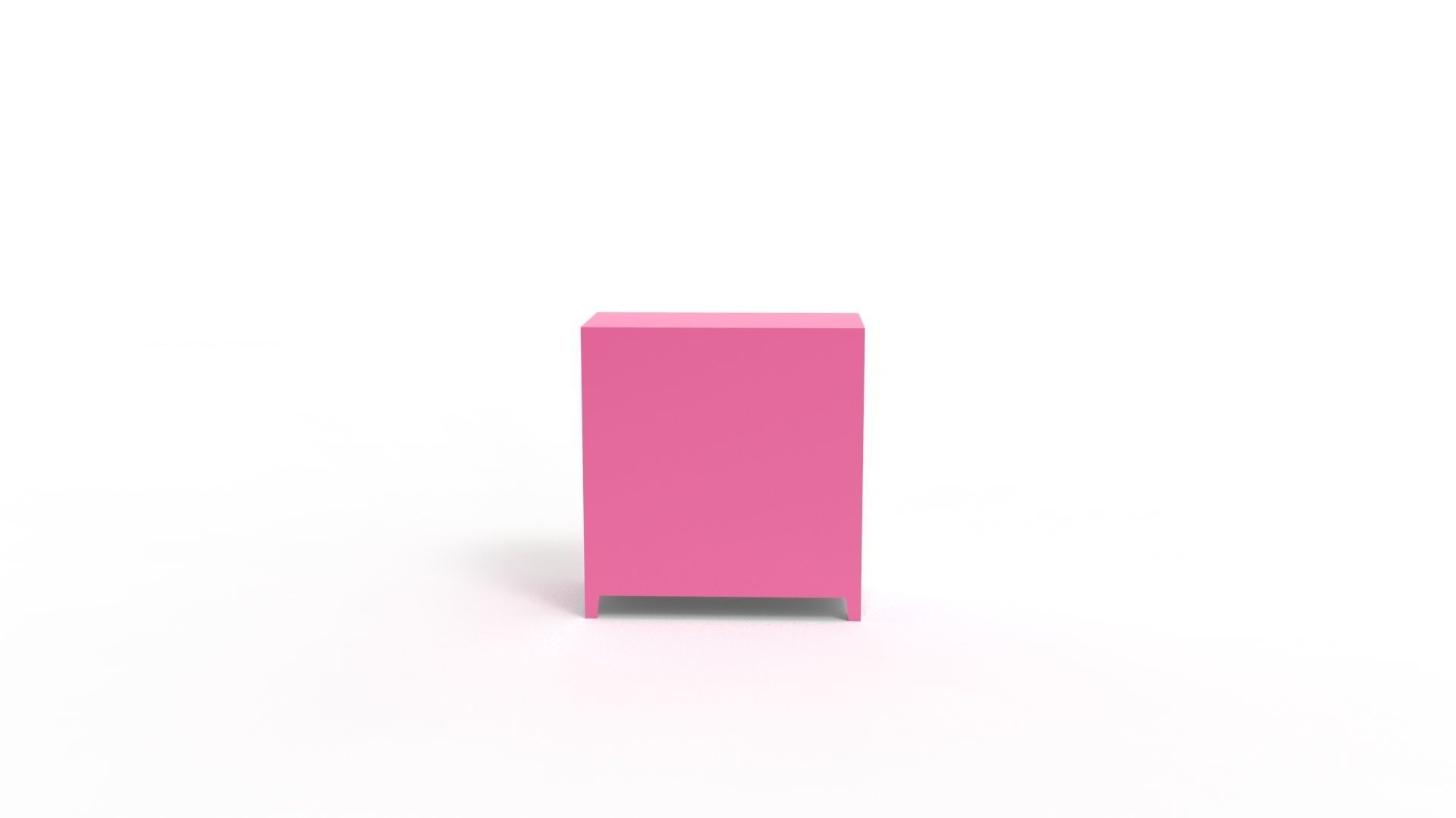 METAL CABINET-5 TYPES -PINK AND CREAM 3D Model Collection_30