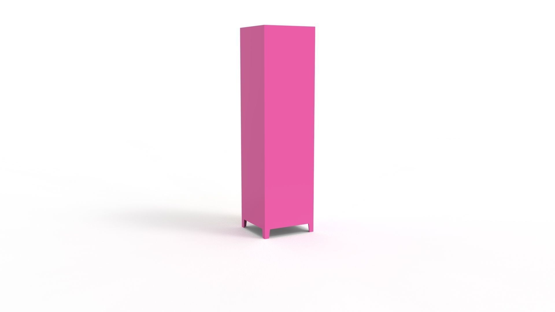 METAL CABINET-5 TYPES -PINK AND CREAM 3D Model Collection_35