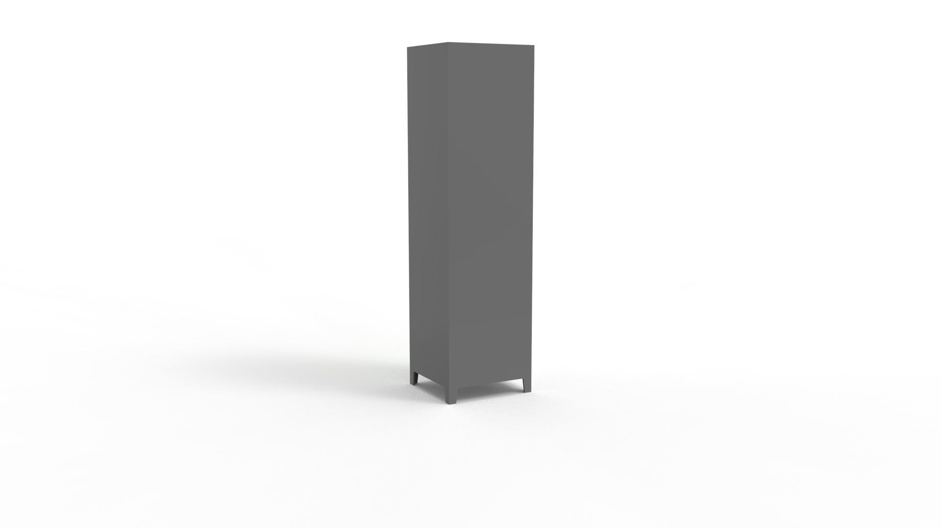 METAL CABINET-5 TYPES-GRAY AND GREEN 3D Model Collection_35