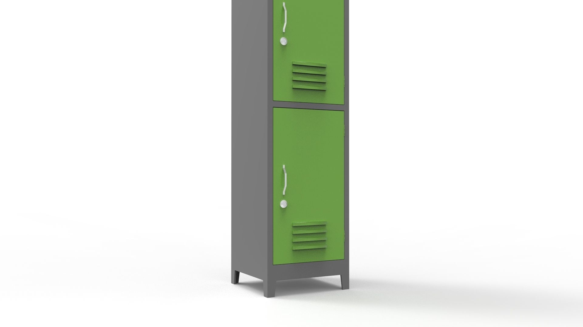 METAL CABINET-5 TYPES-GRAY AND GREEN 3D Model Collection_63