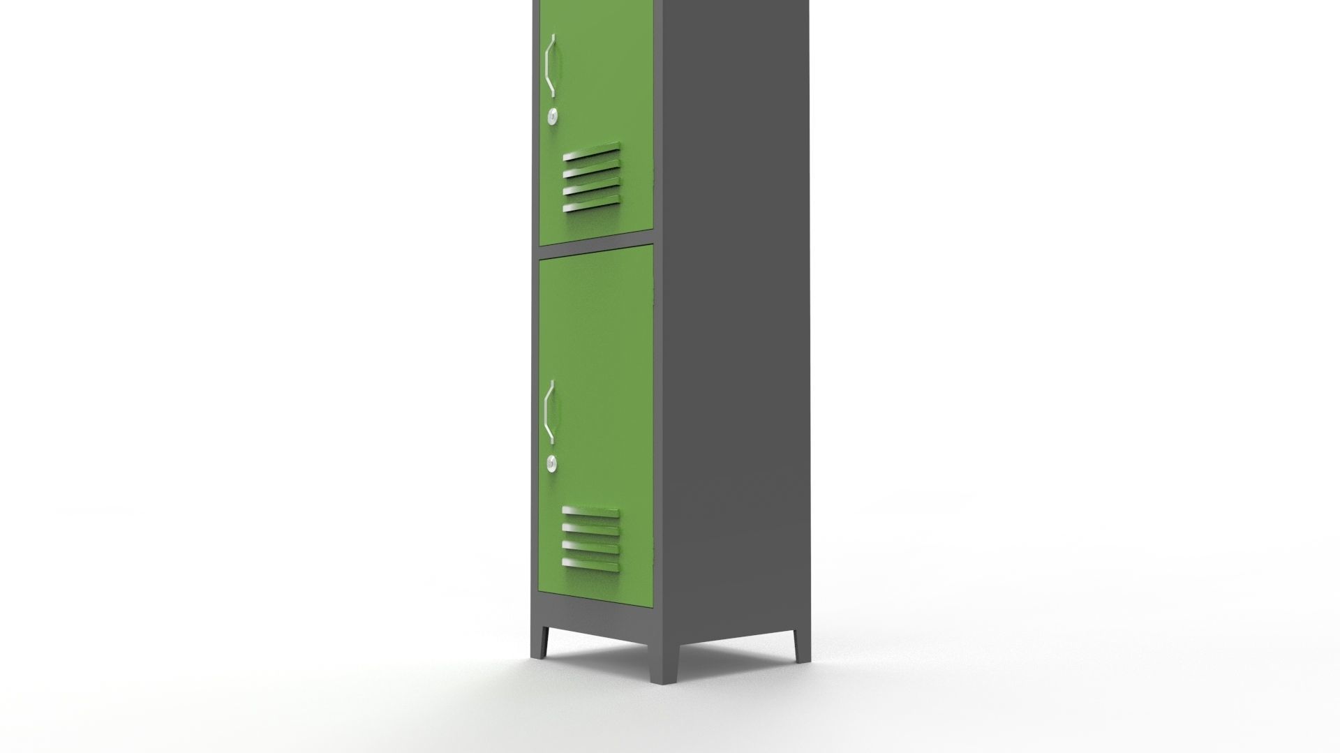 METAL CABINET-5 TYPES-GRAY AND GREEN 3D Model Collection_64