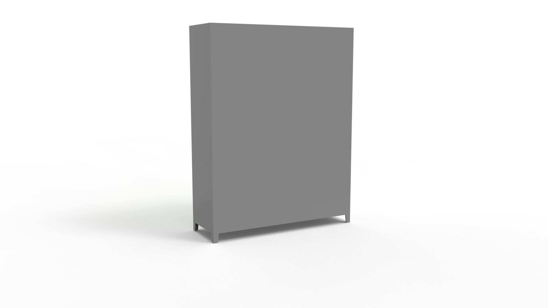 METAL CABINET-5 TYPES-GRAY AND GREEN 3D Model Collection_69
