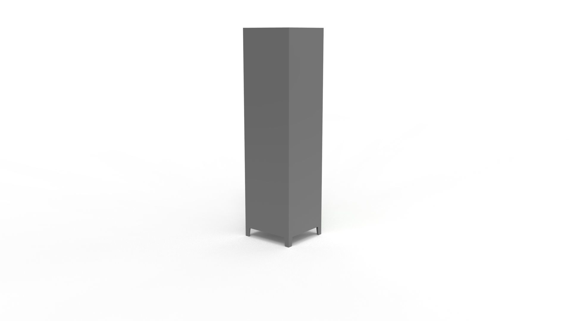 METAL CABINET-5 TYPES-GRAY AND GREEN 3D Model Collection_44