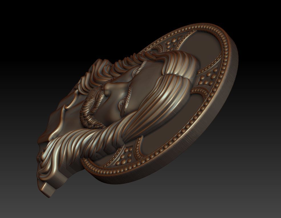 Jesus 2 head 3D print model_4