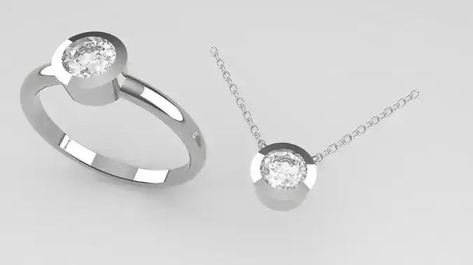 Single Stone Halfset