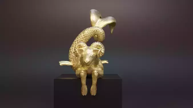 figurine capricorn 3D print model
