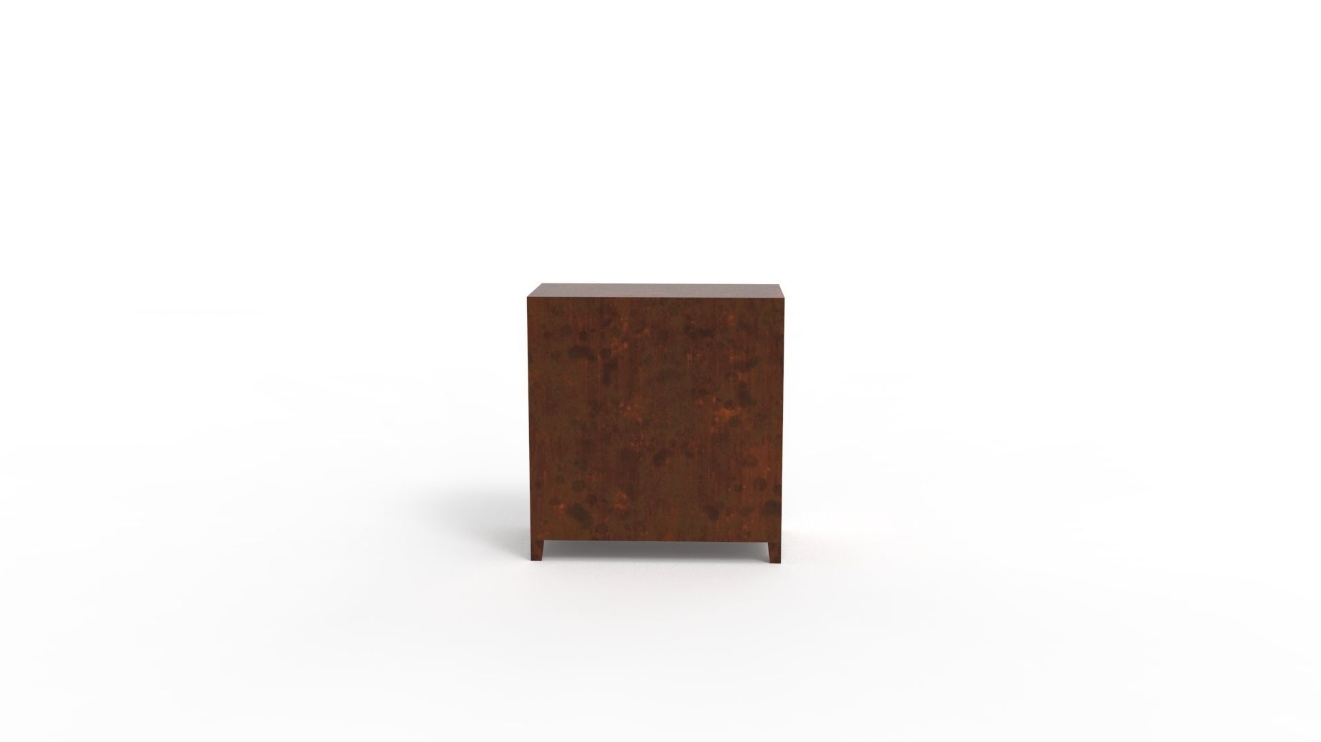 METAL CABINET - DOUBLE SHORT-RUSTY Low-poly 3D model_30
