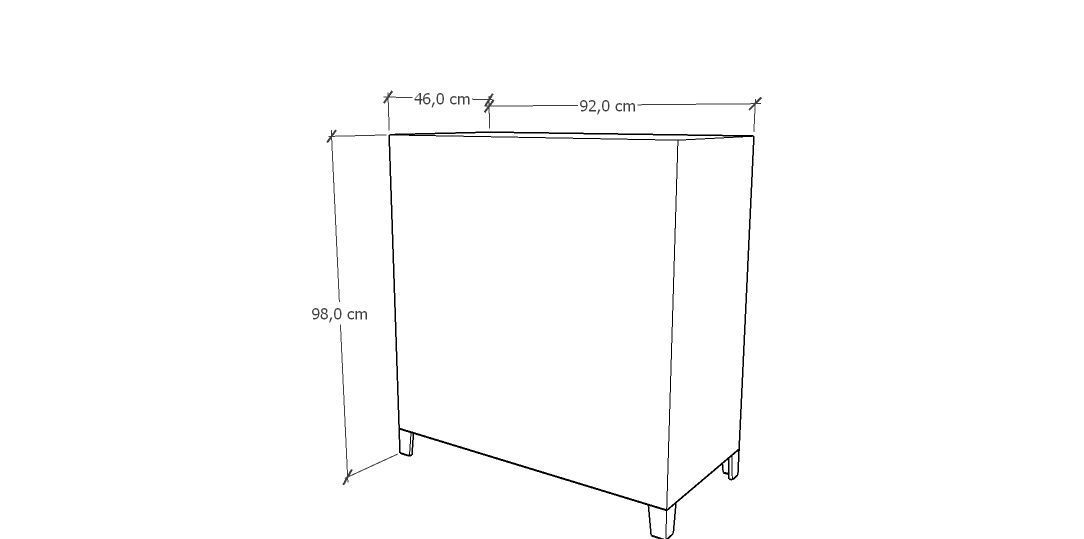 METAL CABINET - DOUBLE SHORT-RUSTY Low-poly 3D model_39